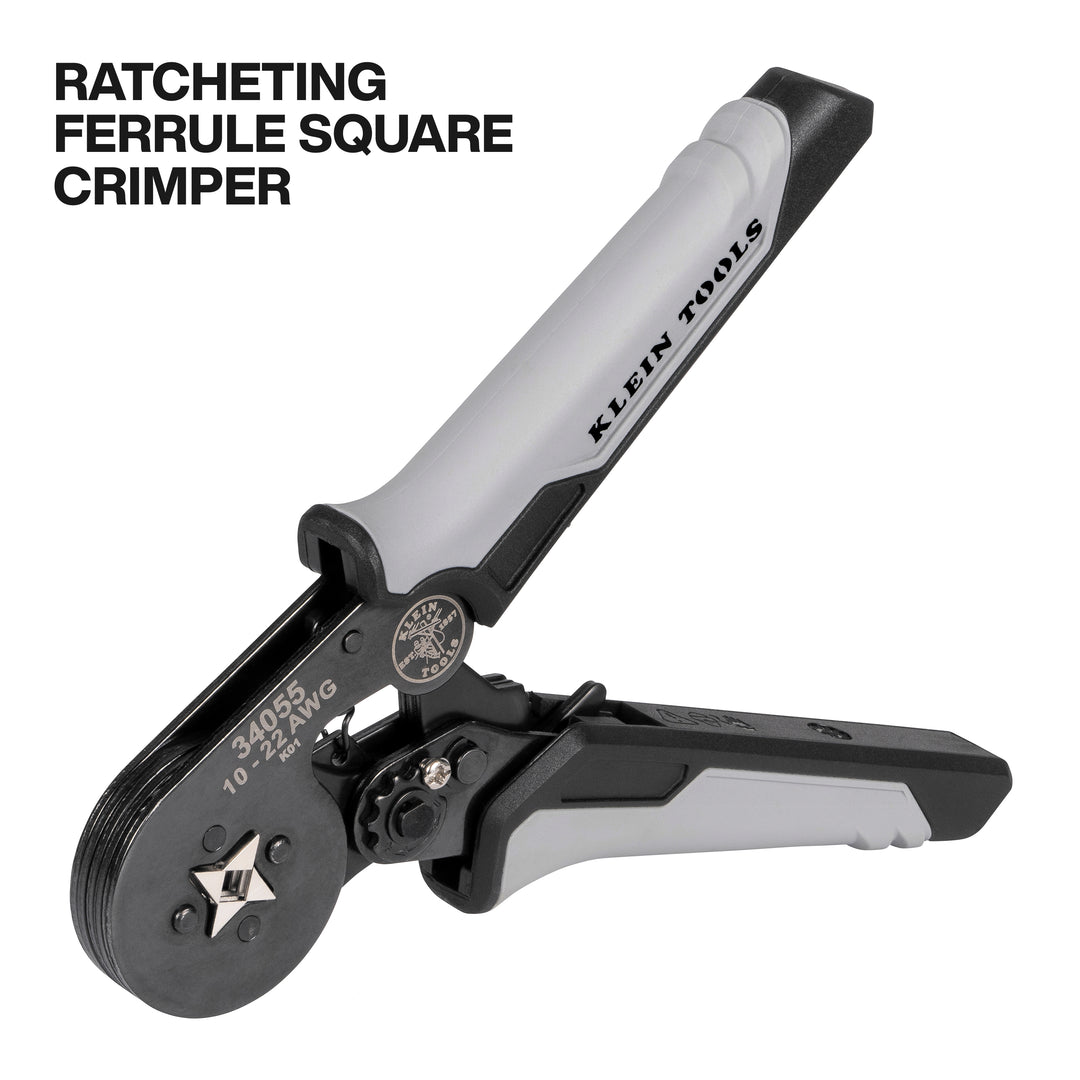 Klein Tools 34060 Ratcheting Ferrule Square Crimper Set