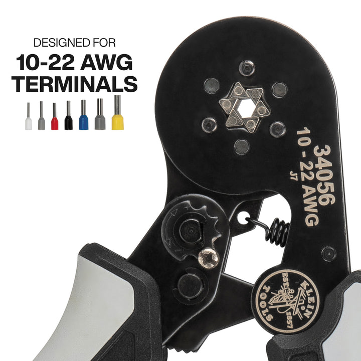 Klein Tools 34061 Ratcheting Ferrule Hex Crimper Set