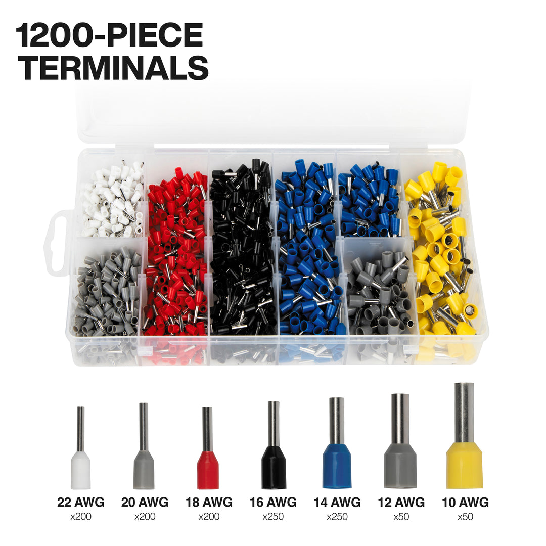 Klein Tools 34061 Ratcheting Ferrule Hex Crimper Set