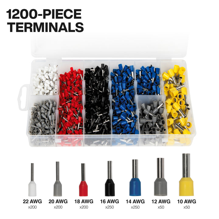 Klein Tools 34061 Ratcheting Ferrule Hex Crimper Set