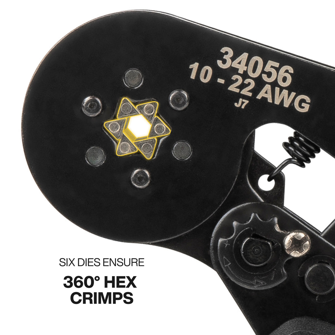 Klein Tools 34061 Ratcheting Ferrule Hex Crimper Set