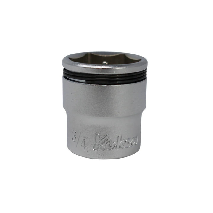 Ko-ken 3450A-3/4 3/8 Sq. Dr. SAE Nut Grip Chrome Socket in 3/4