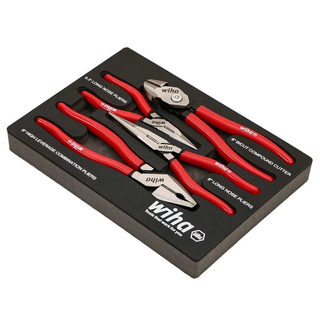 Wiha 34681 4 Piece Classic Grip Pliers and Cutters Tray Set – Haus Wiha 34681 4 Piece Classic Grip Pliers and Cutters Tray Set – Haus