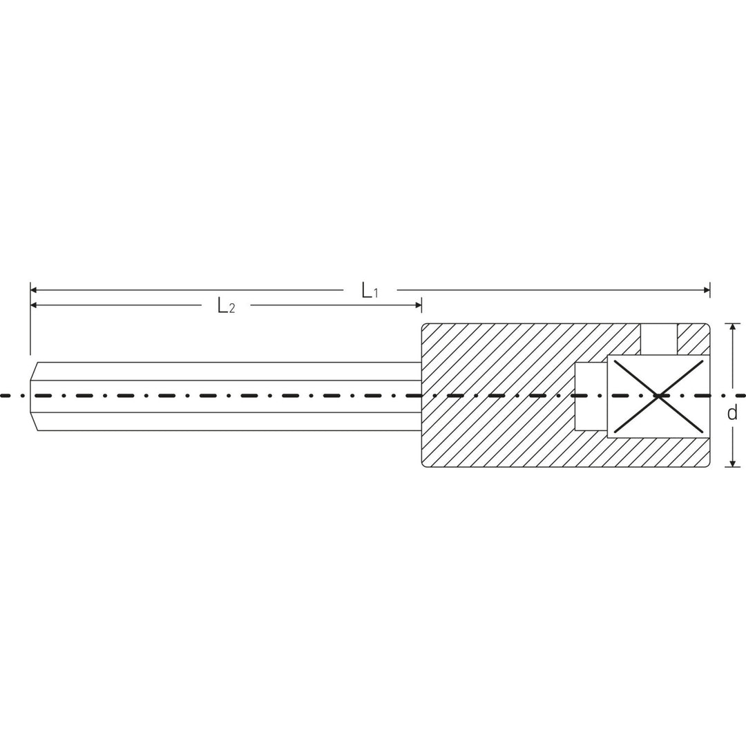 Stahlwille 01450005 Hex Socket, 44A 5/64 Inch 1/4 Inch Drive