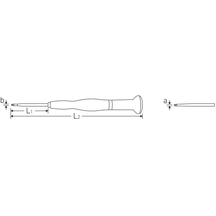 Stahlwille 47523020 4752 Precision Phillips Screwdriver, #0