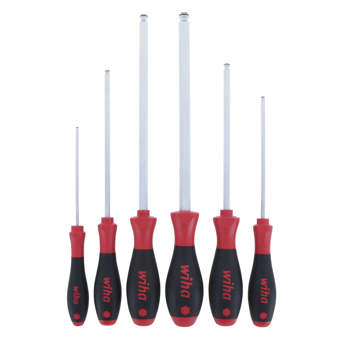 Wiha Tools 36792 MagicRing Ball End Metric Screwdriver Set, 6 Pc. Set