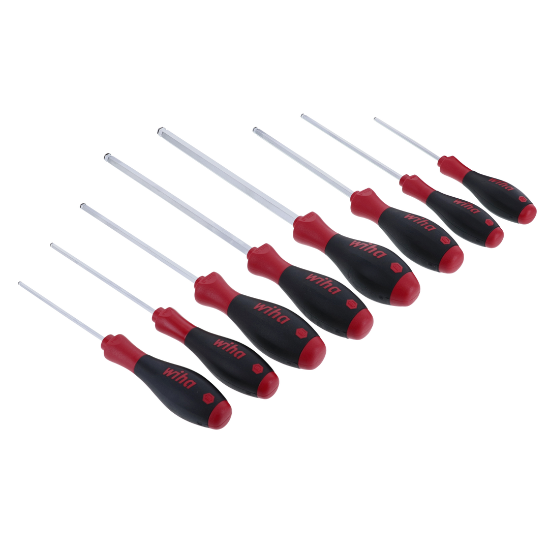 Wiha Tools 36793 MagicRing® Ball End Inch Screwdriver 8 Piece Set