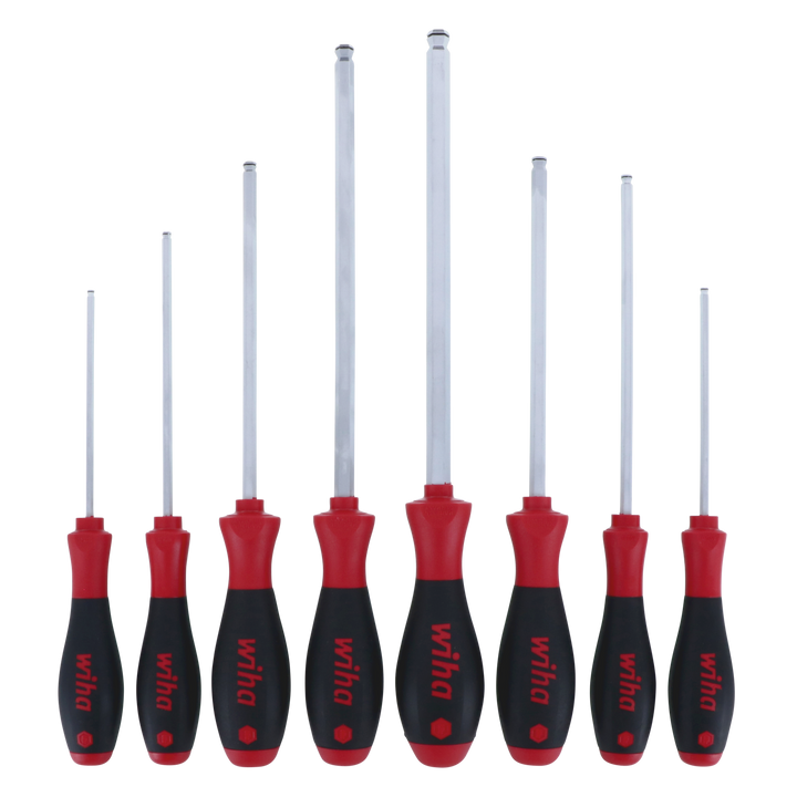 Wiha Tools 36793 MagicRing® Ball End Inch Screwdriver 8 Piece Set