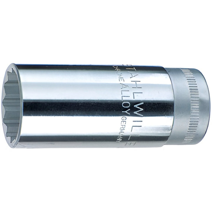 Stahlwille 02020019 46 Extra Deep Bi-Hex Socket, 3/8" Drive 19 mm