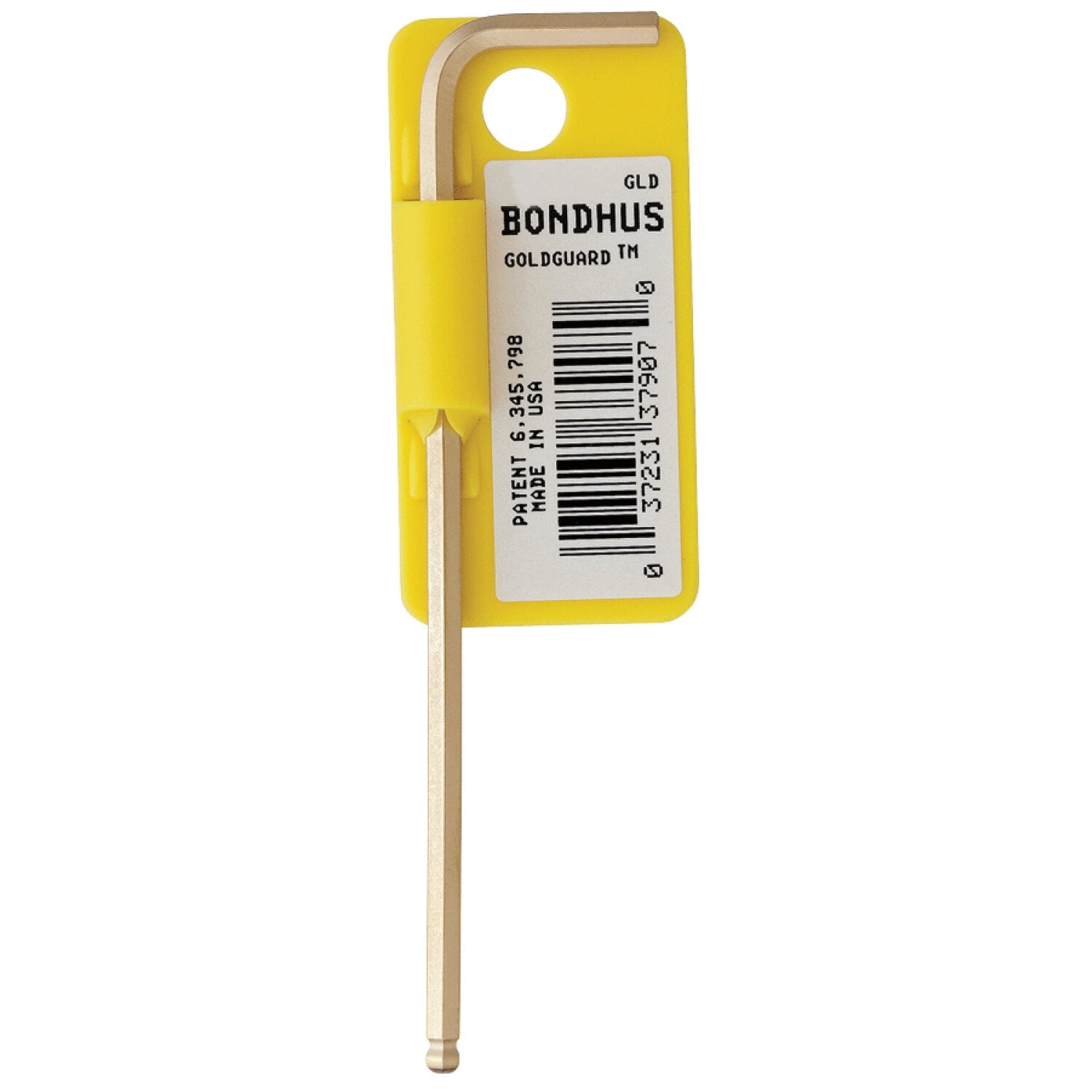 Goldguard Bondhus 37906 7/64 x 3.6 Inch GoldGuard Plated Ball End L-Wrench 10 Pa ...