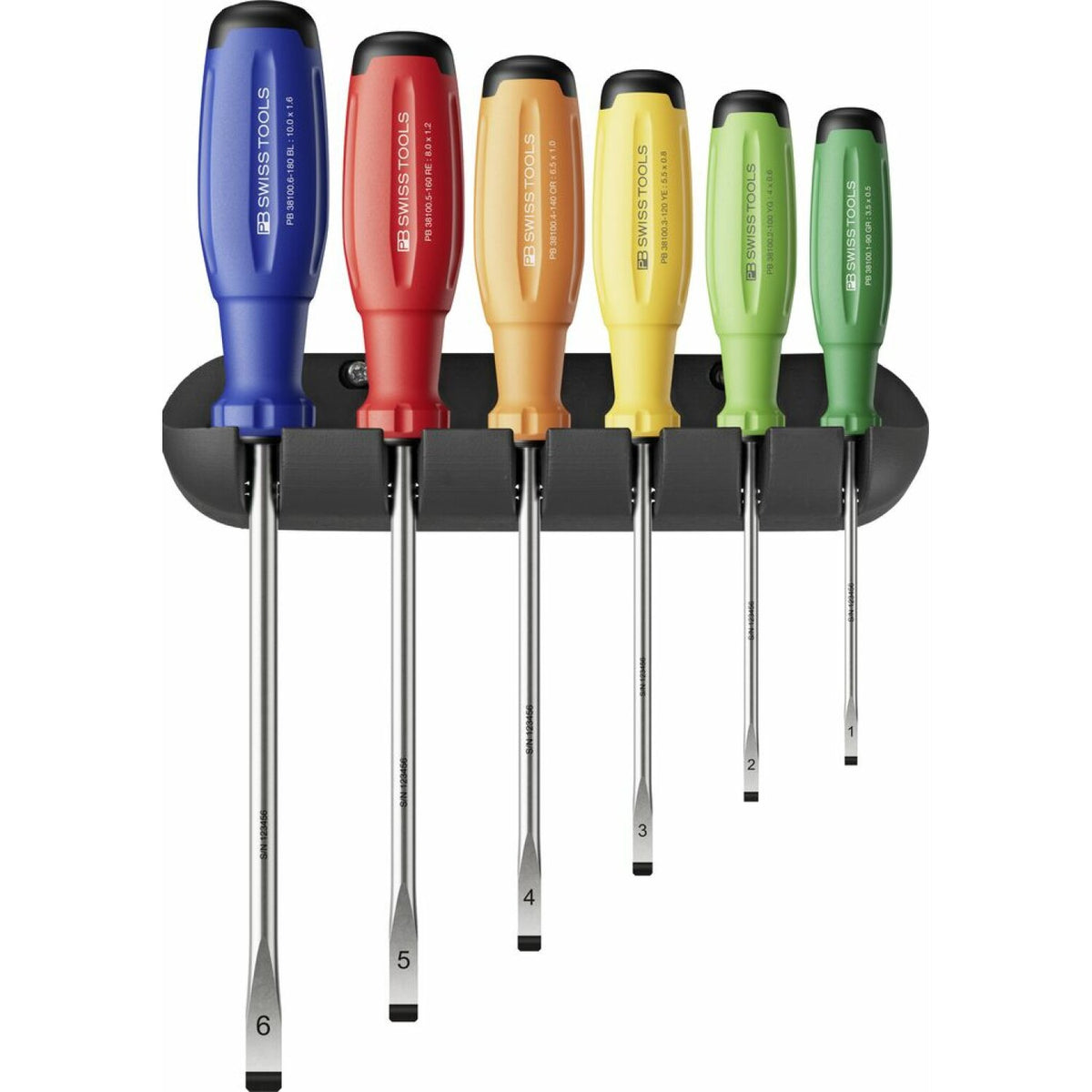 PB Swiss PB 38240.H RB SwissGrip Evo screwdr. set for Slotted, Pieces ...