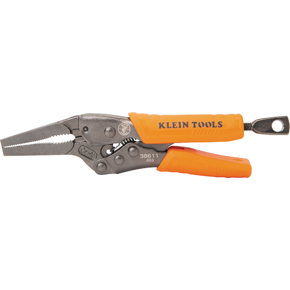Klein Tools 38611 Long Nose Locking Pliers, 6-Inch