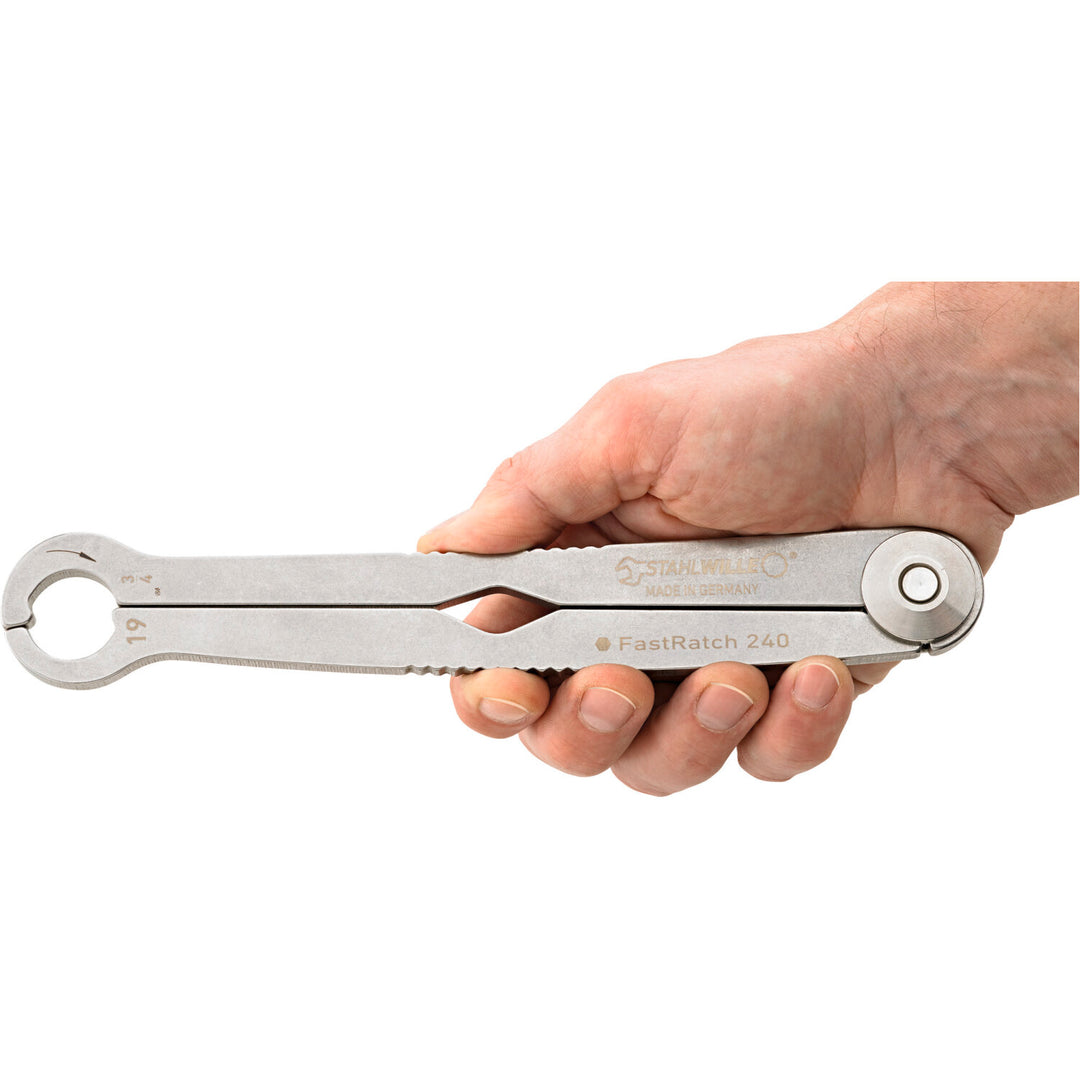 Stahlwille 41101919 240 Ratchet wrench FastRatch, 19mm