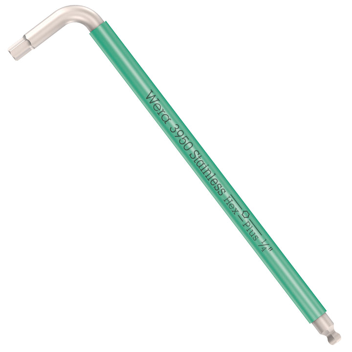 Wera 3950 SPKL Multicolour Imperial L-keys, imperial, stainless, 1/4" x 185 mm