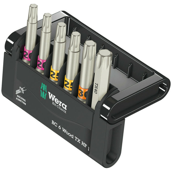 Wera Bit-Check 6 Wood TX HF 1, 6 pieces