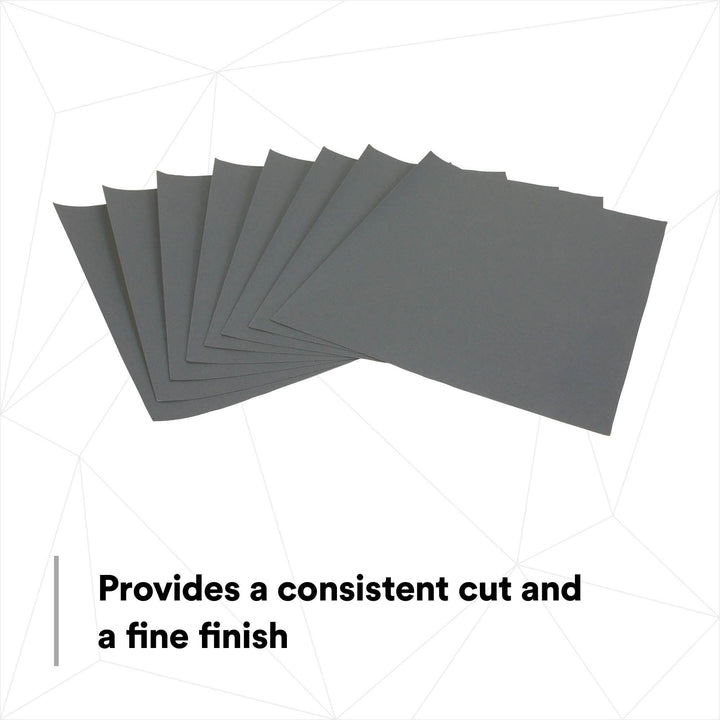 3M Wetordry Abrasive Sheet 413Q, 02002, 400, 9 in x 11 in, 50 sheets
per carton