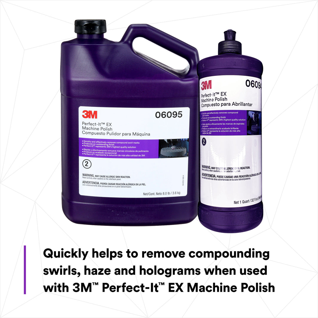 3M Perfect-It Foam Polishing Pad, 05725, Single Sided, Flat Back, 8 in(203.2 mm)