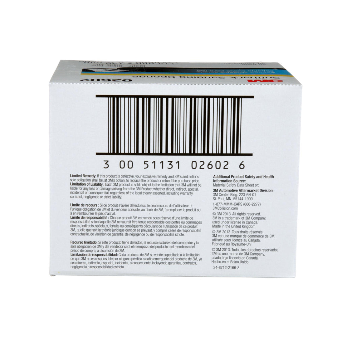 3M Softback Sanding Sponge, 02602, 4 1/2 in x 5 1/2 in (115mm x 140mm)