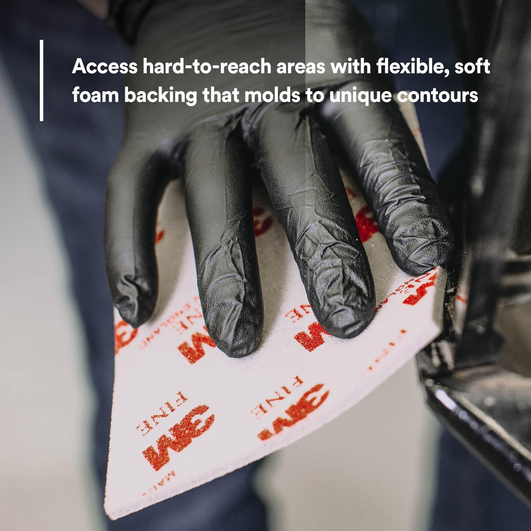 3M Softback Sanding Sponge 02604, 4 1/2 in x 5 1/2 in (115 mm x
140 mm), Fine