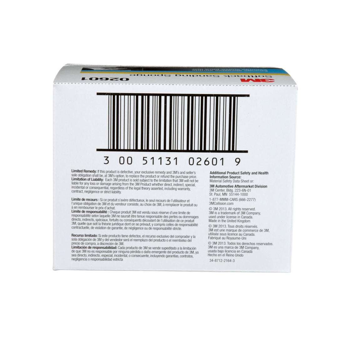 3M Softback Sanding Sponge 02601, 4-1/2 in x 5-1/2 in, (115mm x
140mm)