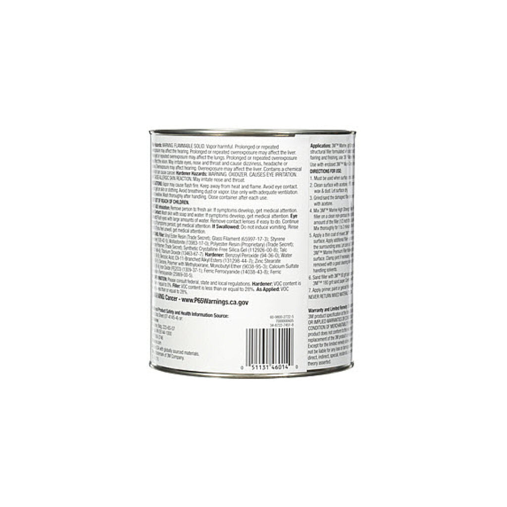 3M Marine High Strength Repair Filler, 46014, 1 gal