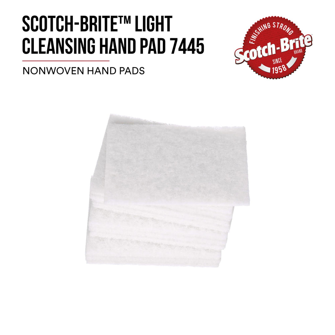 Scotch-Brite Light Cleansing Hand Pad 7445, HP-HP, Nepheline Syenite
Super Fine