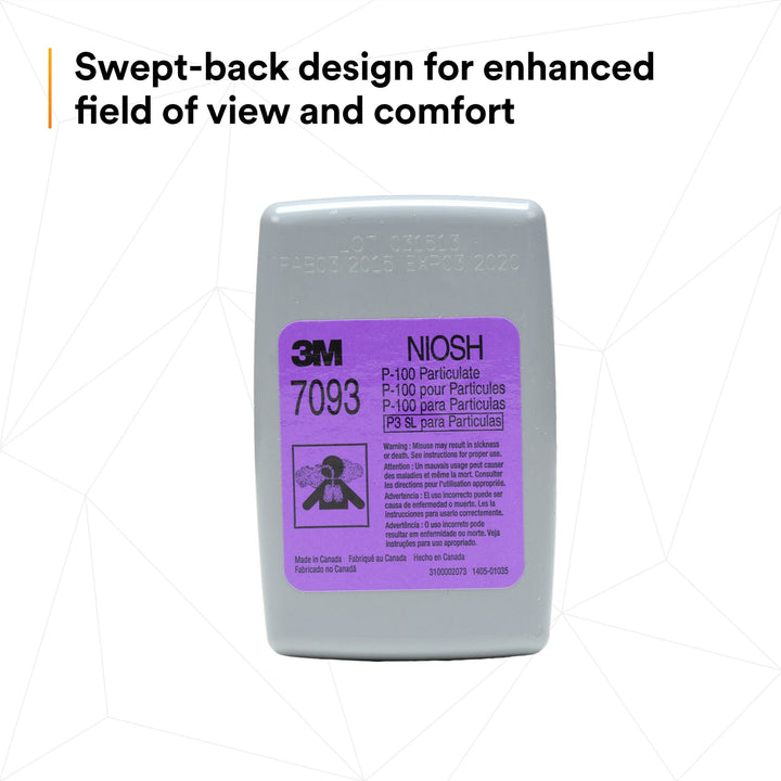 3M Particulate Filter 7093, P100 60 EA/Case