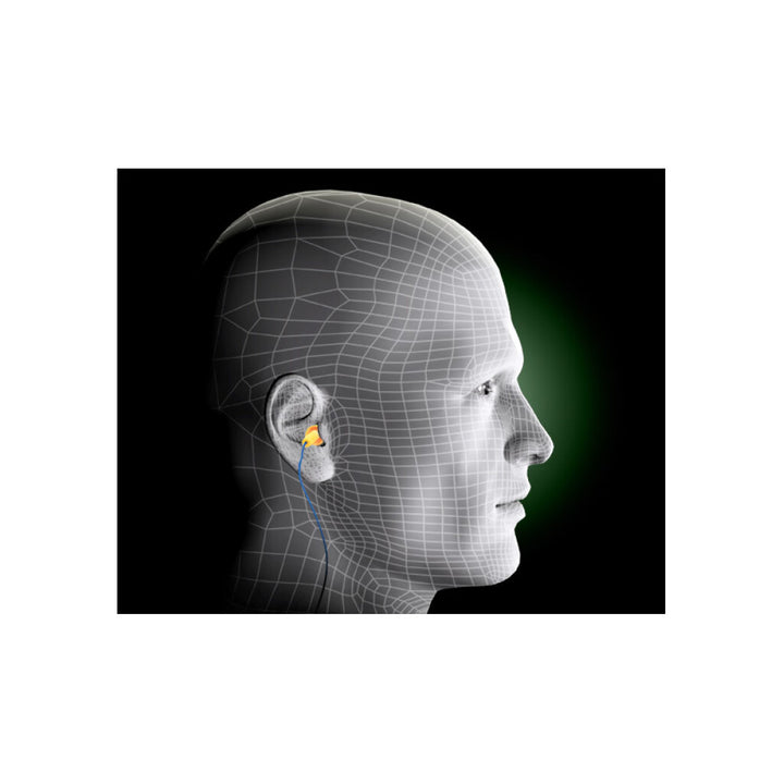 3M E-A-R UltraFit Earplugs 340-4004, Corded, Poly Bag, 100 Pairs