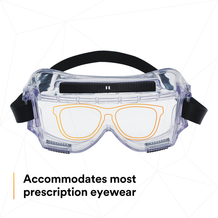 3M Centurion Safety Splash Goggle 454AF