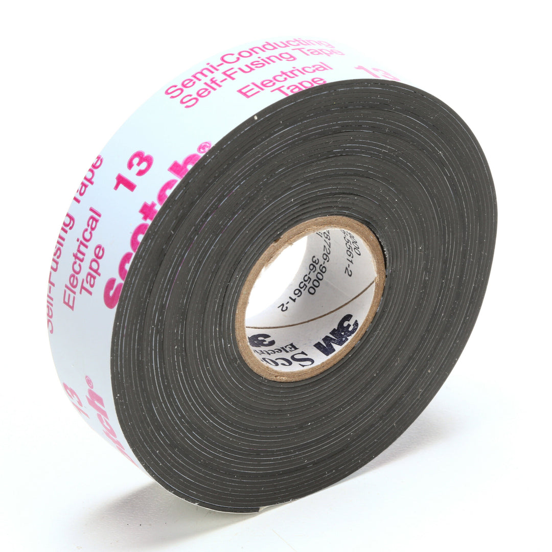 Scotch® Electrical Semi-Conducting Tape 13, 3/4 in x 15 ft, Printed,
Black