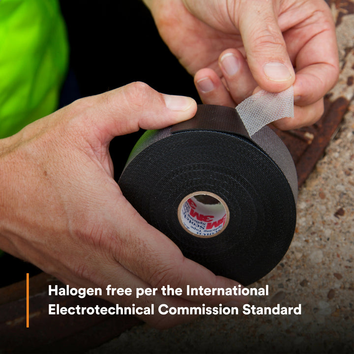 Scotch® Rubber Splicing Tape 23, 3/4 in x 30 ft, Black, 1 roll/carton