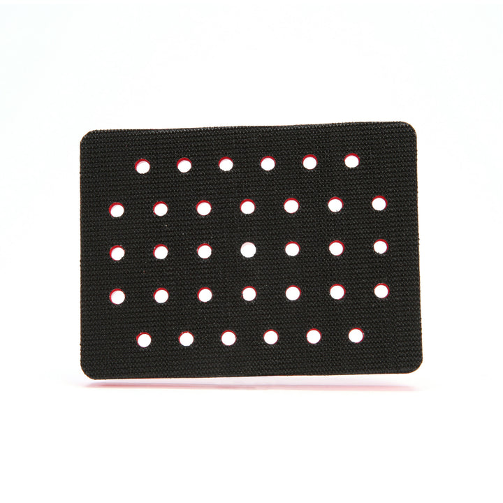 3M Hookit Clean Sanding Pad 20435, 3 in x 4 in x 1/2 in 33 Holes RedFoam