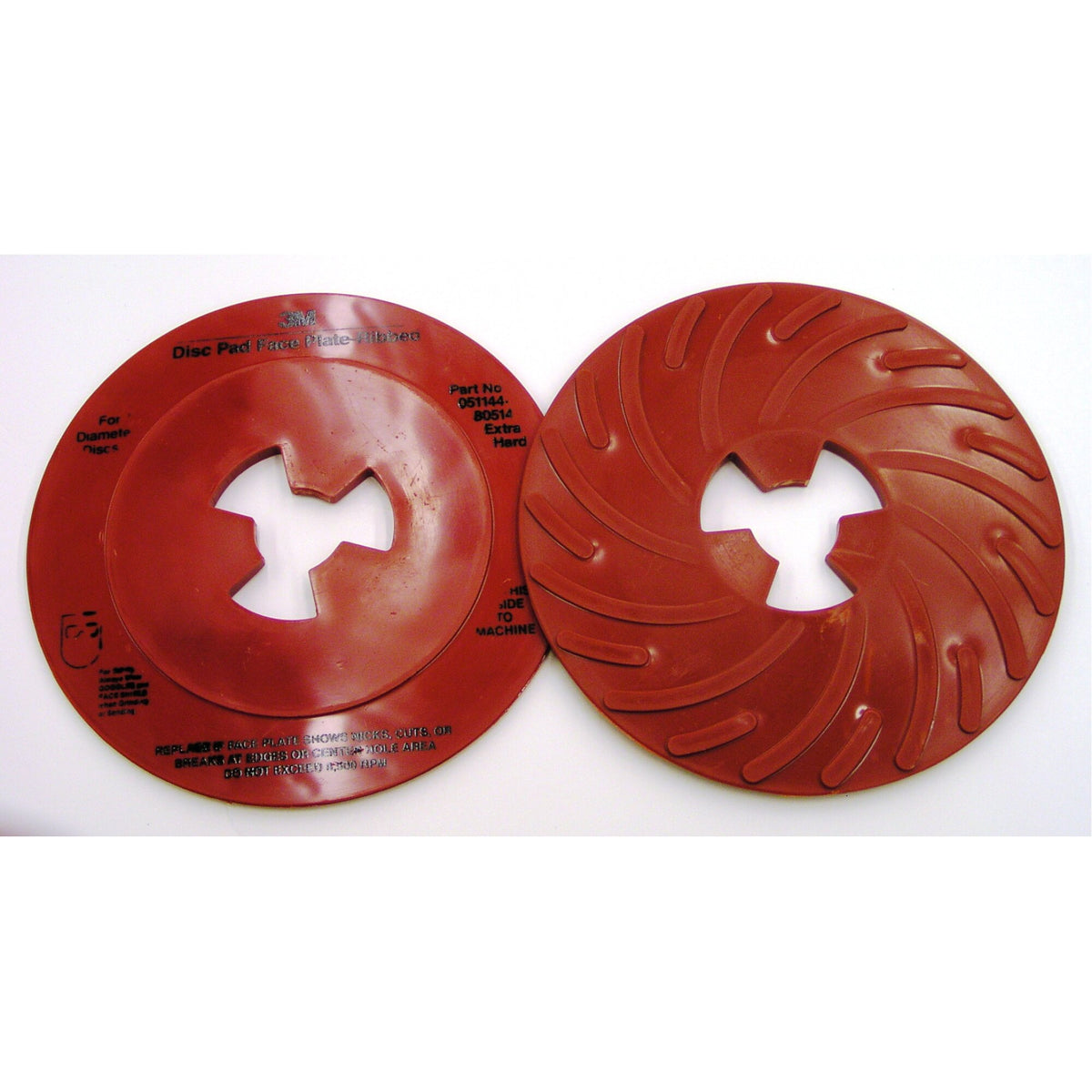 3M Disc Pad Face Plate Ribbed 80514, 7 in Extra Hard Red – Haus of Tools