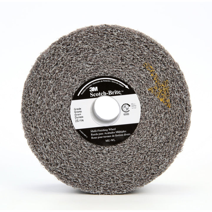Scotch-Brite Multi-Finishing Convolute Wheel, MU-WL, 2S Fine, 6 in x 2
in x 1 in