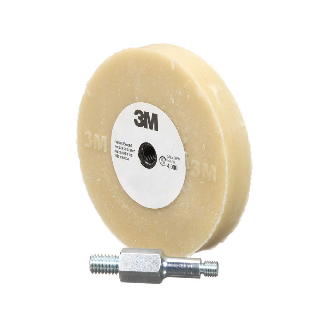 3M Stripe Off Wheel, 07498, 4 in x 5/8 in, with Mandrel