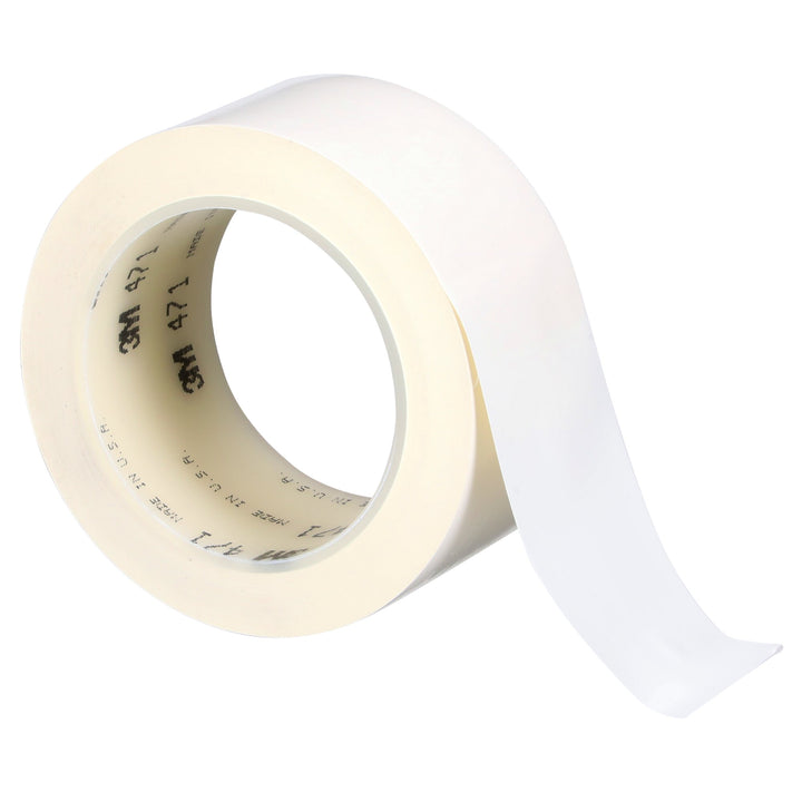 3M Vinyl Tape 471, White, 2 in x 36 yd, 5.2 mil