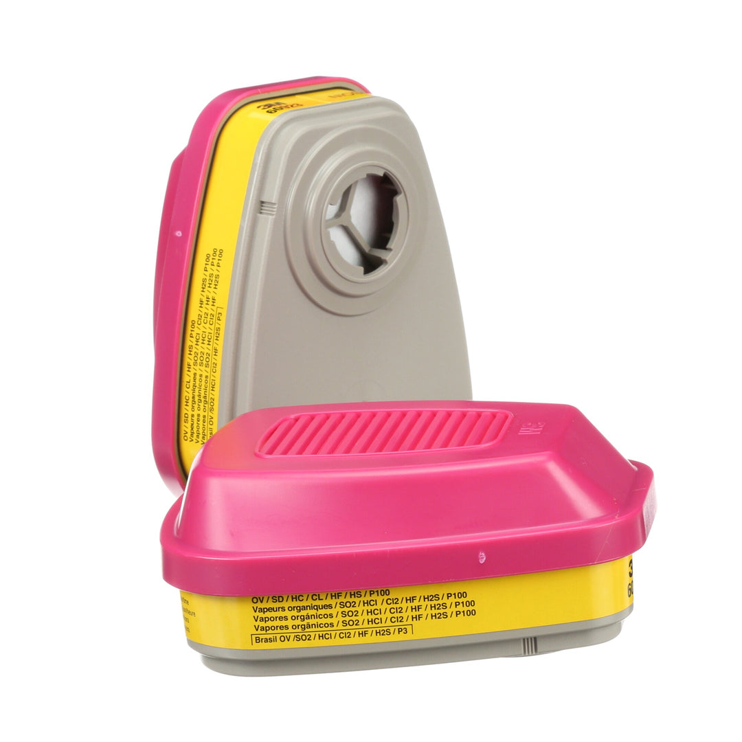 3M Organic Vapor/Acid Gas Cartridge/Filter 60923, P100