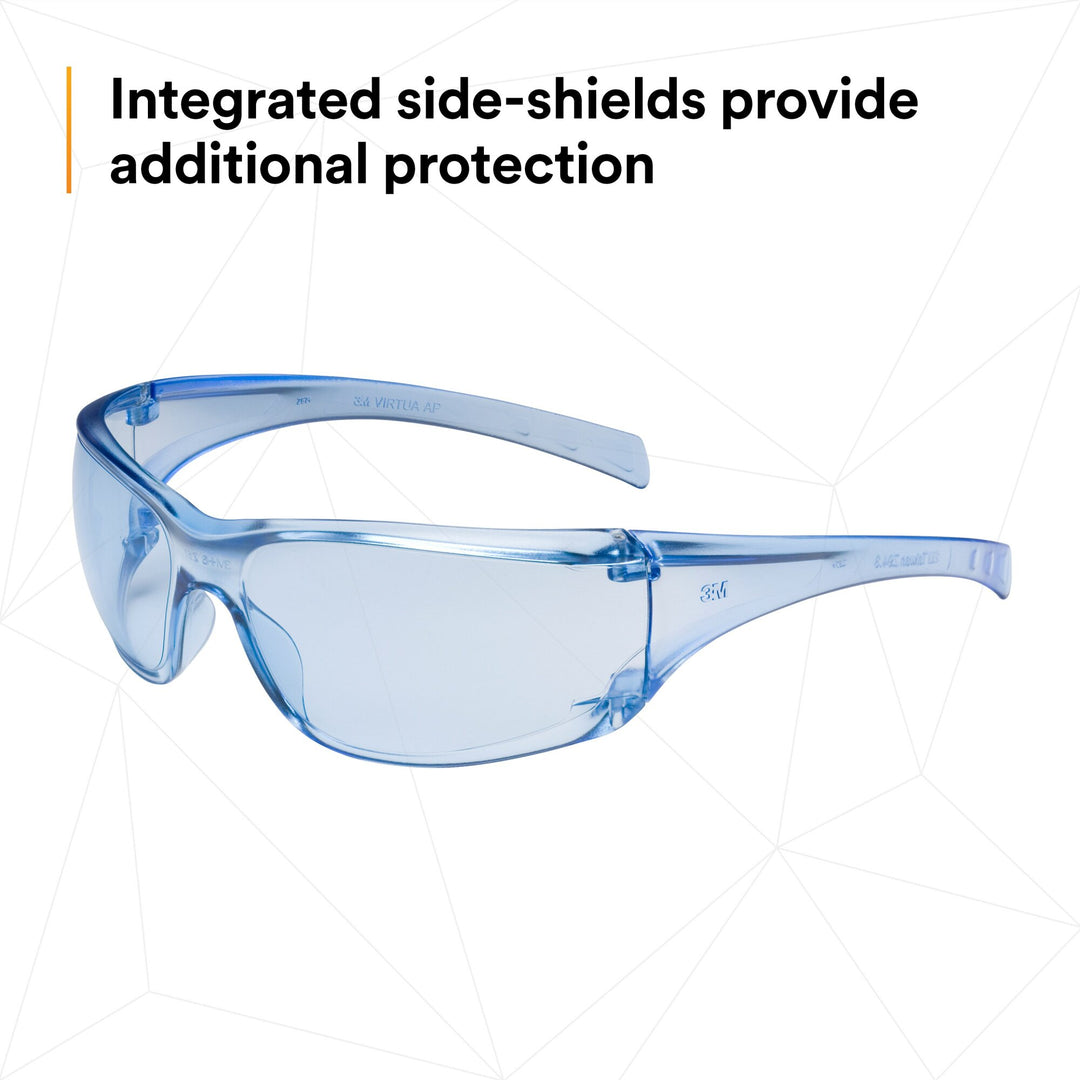 3M Virtua AP Protective Eyewear 11816-00000-20 Light Blue Hard CoatLens