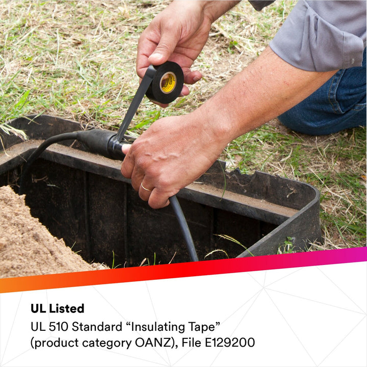 Scotch® Vinyl Electrical Tape 22, 1-1/2 in x 36 yd, Black, 1
roll/carton