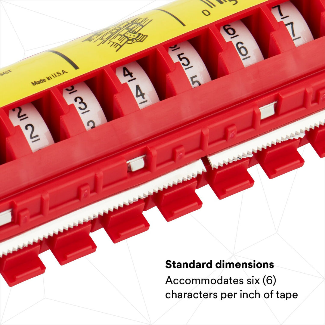 3M ScotchCode Wire Marker Tape Dispenser STD, compact design for easyhandling