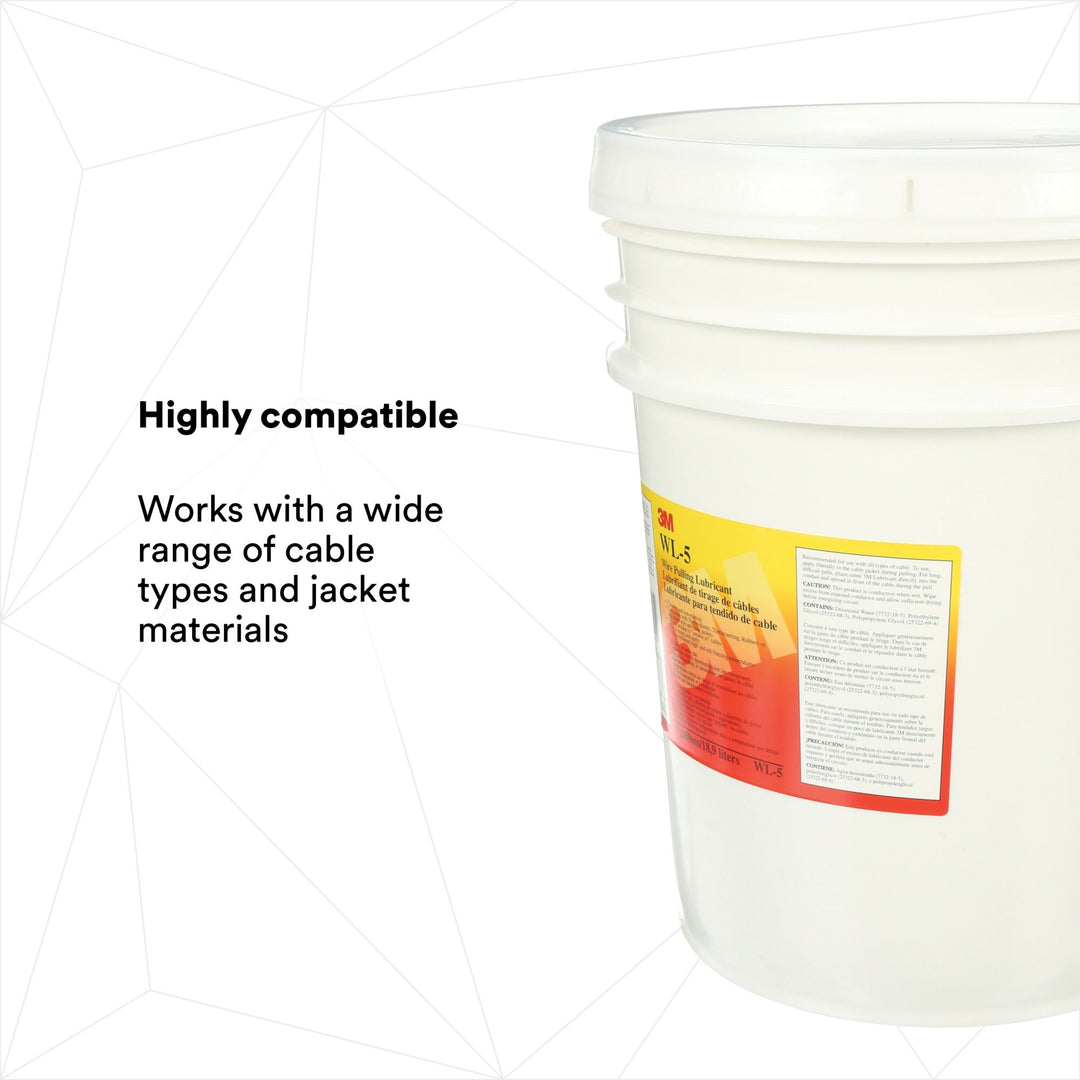 3M Wire Pulling Lubricant Gel WL-5, Five Gallons