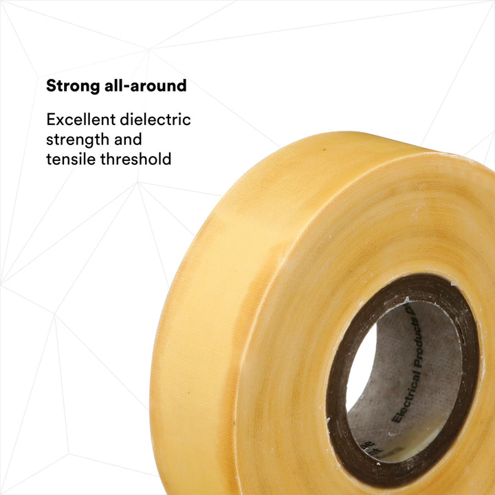 Scotch® Varnished Cambric Tape 2510, 3/4 in x 60 ft, Yellow, 1
roll/carton