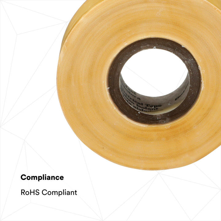 Scotch® Varnished Cambric Tape 2510, 3/4 in x 60 ft, Yellow, 1
roll/carton