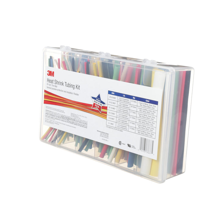 3M Heat Shrink Tubing FP-301-Color-Assortment: 5 Kits/Case