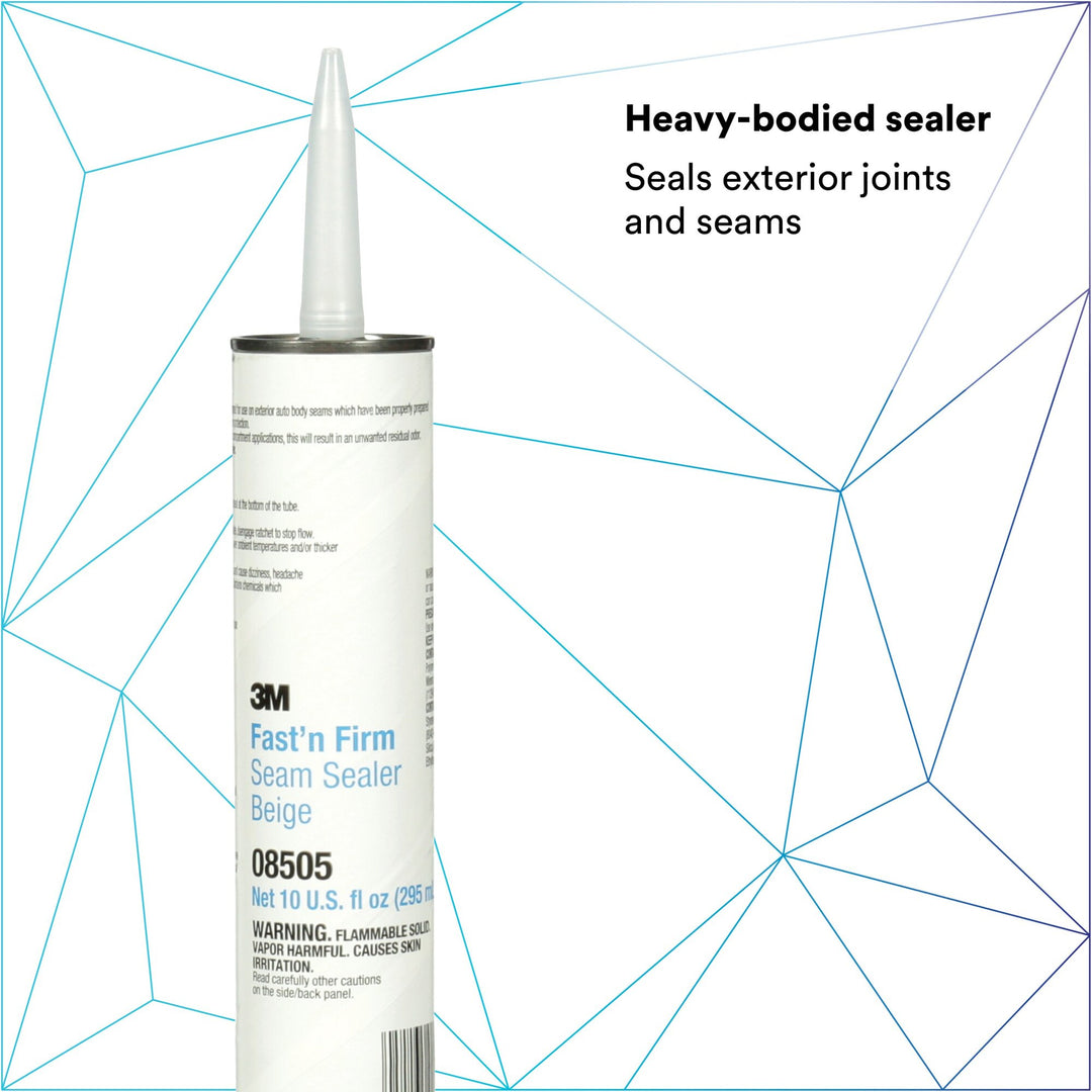 3M Fast 'N Firm Seam Sealer, 08505, 1/10 gal Cartridge