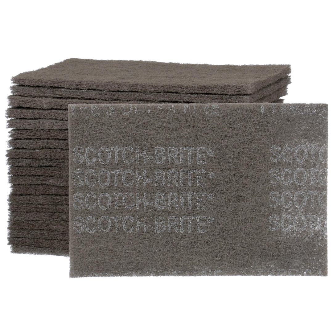 Scotch-Brite Hand Pad 7448, HP-HP, SiC Ultra Fine, Gray, 6 in x 9 in,
20/Carton