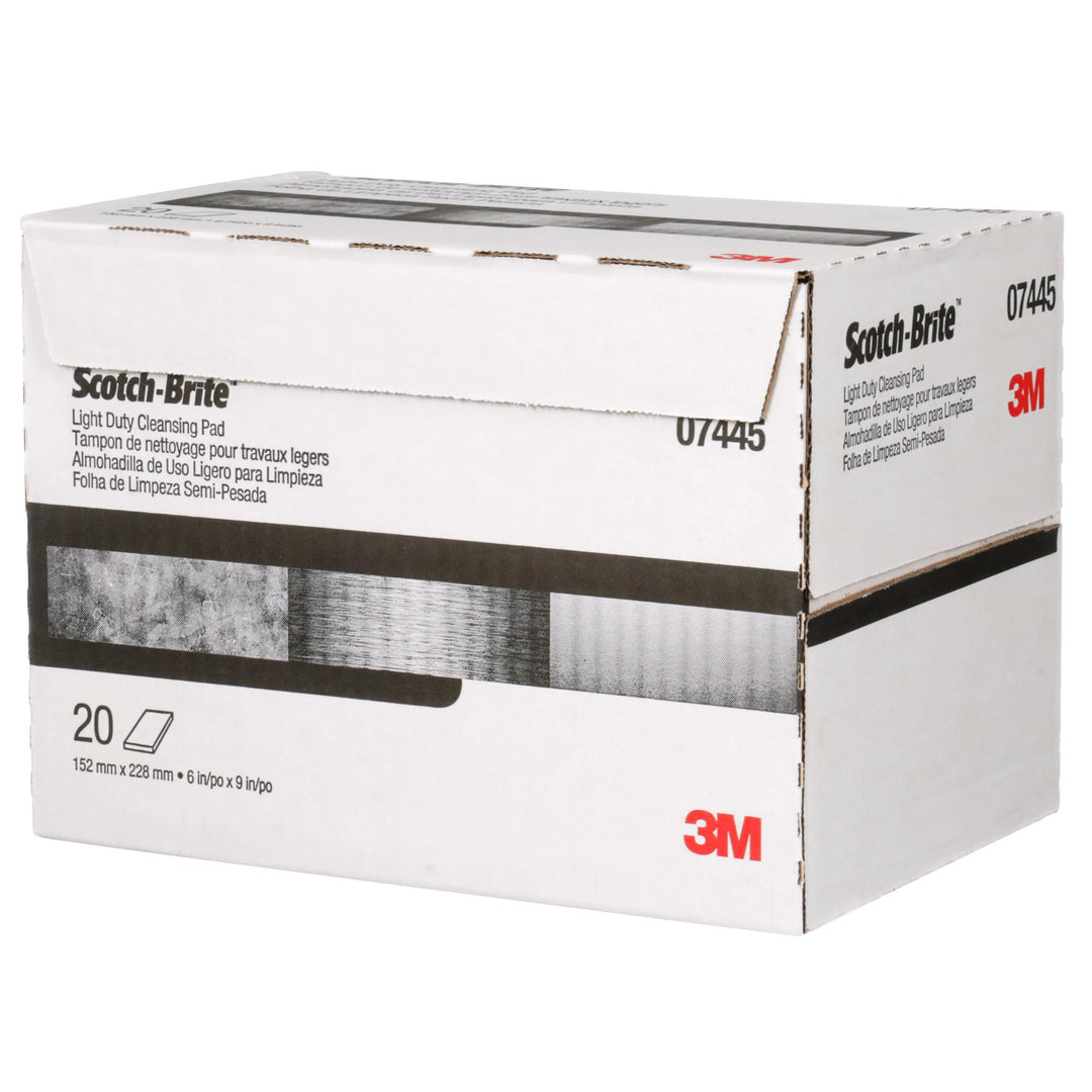 Scotch-Brite Light Cleansing Hand Pad 7445, HP-HP, Nepheline Syenite Super Fine