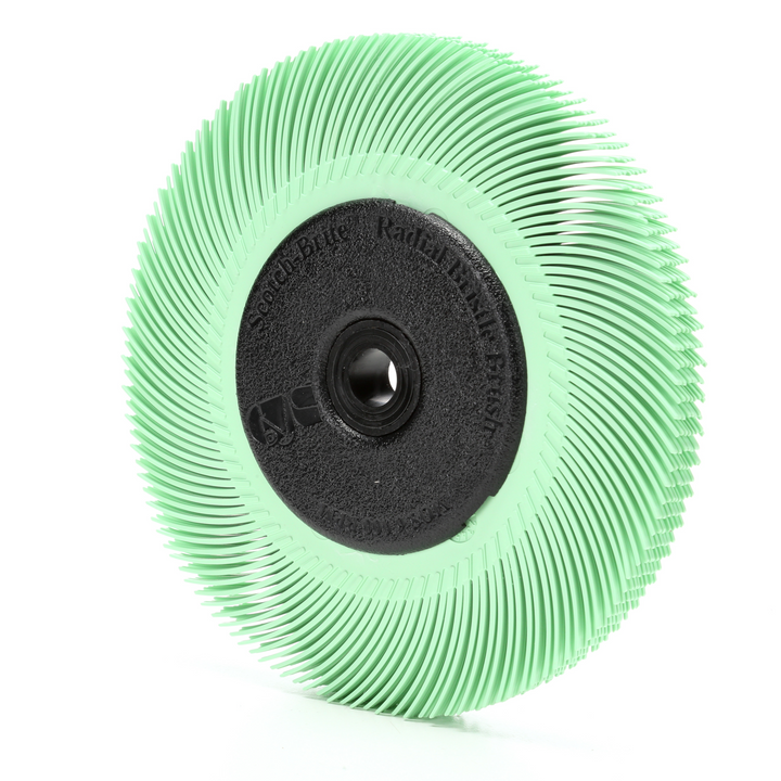 Scotch-Brite Radial Bristle Brush, 6 in x 7/16 in x 1 in 1 Micron with
Adapter