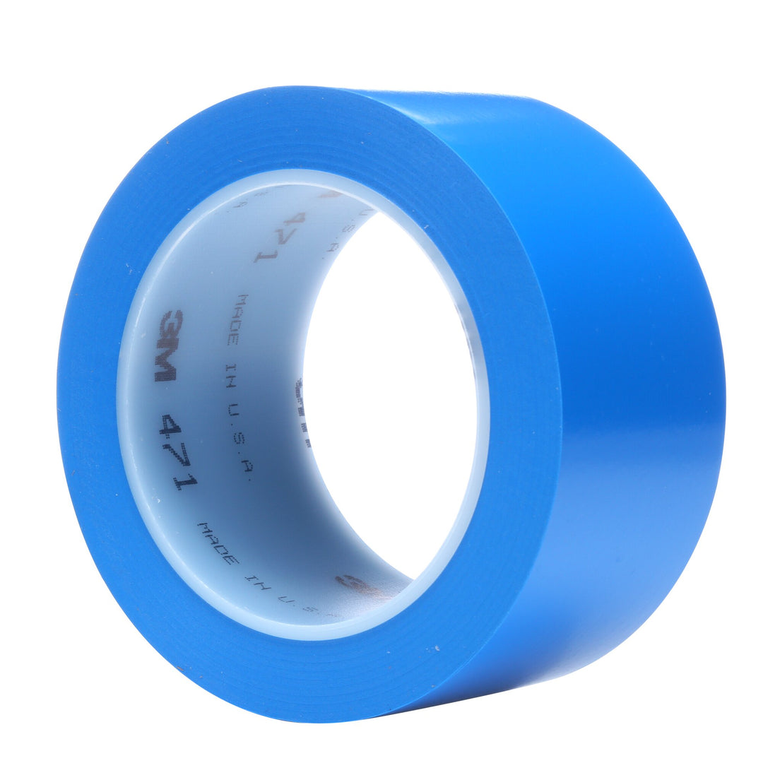 3M Vinyl Tape 471, Blue, 3 in x 36 yd, 5.2 mil