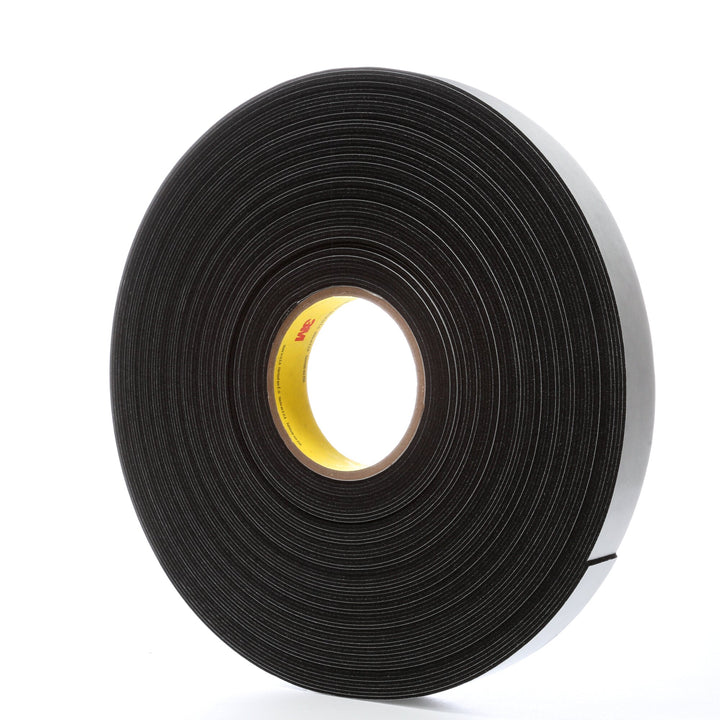 3M Vinyl Foam Tape 4516, Black, 1 in x 36 yd, 62 mil